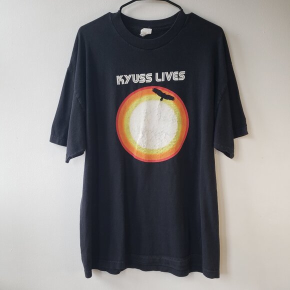 2010/2011 Kyuss Lives Tour Concert Shirt L Sun Bird Black ALSTYLE Tag - Picture 1 of 6